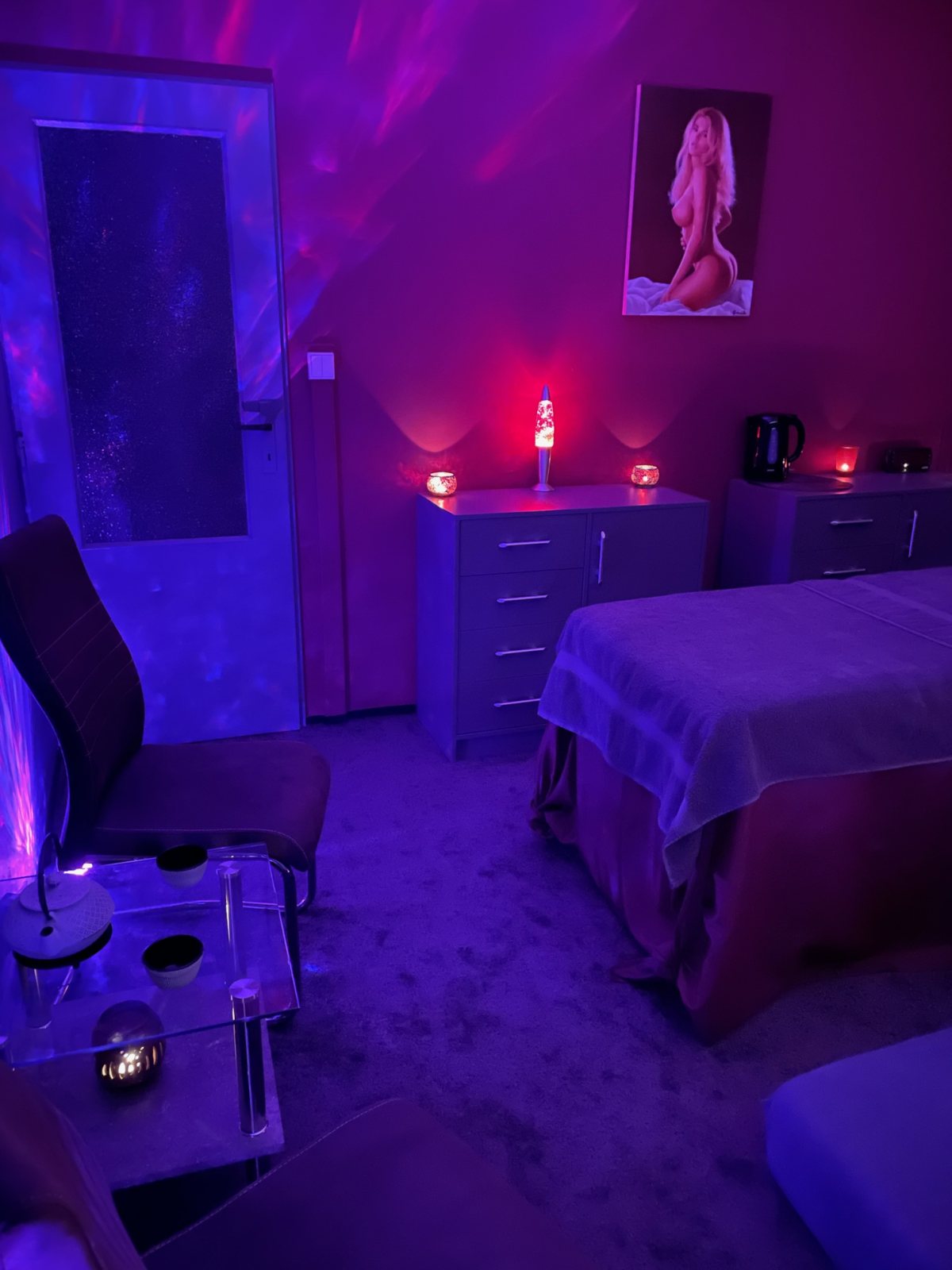 Masážní místnost salonu Masáže Třebíč